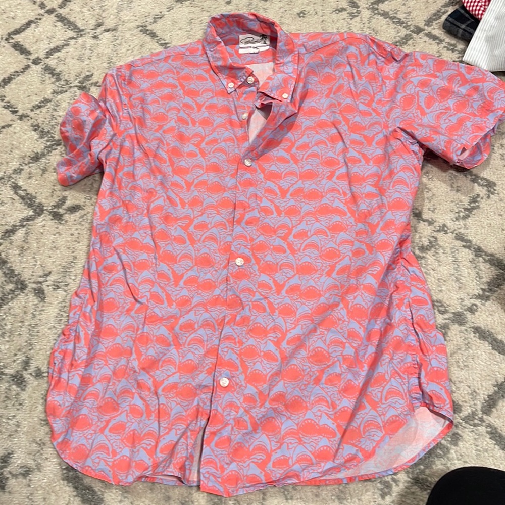 Bonobos Shark Short Sleeve Button Up